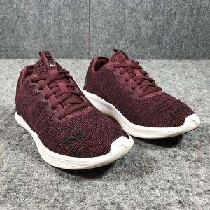 Puma Running Shoes Womens 8 Burgundy Knit Lightweight 191842-03